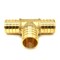 Thrifco Plumbing 1/2" Brass Tee Lead Free F1807 - (PEX B) 7910222 - alternate 3