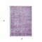 Homeroots 5' X 8' Lavender And Plum Abstract Washable Indoor Outdoor Area Rug 616239 - alternate 4