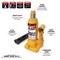 Performance Tool 2 Ton Hydraulic Bottle Jack, 4000 lb Capacity, Portable W1621 - alternate 3