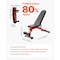 Vevor Weight Bench Sit up Bench for Home Gym Strength Training Adjustable Foldable SJ602 - alternate 4