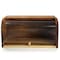 Megachef Acacia Wood Bread Box with Sliding Plastic Lid 750122131M - alternate 2