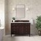 James Martin Vanities Brittany 48" Sgl Vanity, Burnished Mahogany, w/3 CM Siberian Silestone Top w/FreePower WirelessCharge 650-V48-BNM-FSFR - alternate 2