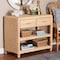 Bali & Pari Lanica Braided Natural Rattan Console Table 259-14511-ZORO - alternate 4