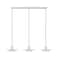 Z-Lite Ludo Brushed Nickel 3 Light Linear Chandelier 829P12-3L-BN-LED - alternate 3