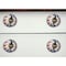 Homeroots Set of Twelve Blue And White Floral Ceramic Drawer Pull Knobs, 12PK 358094 - alternate 3