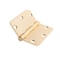 Global Door Controls 3.5 in. x 3.5 in. Satin Brass Full Mortise Residential Squared Hinge with Removable Pin, PK2 CP3535-R-US4-M - alternate 2