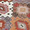 Homeroots 8' Rust Lavender And Ivory Round Southwestern Washable Indoor Outdoor Area Rug 632277 - alternate 2