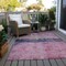 Homeroots 8' X 10' Blush And Mint Green Abstract Washable Indoor Outdoor Area Rug 618598 - alternate 6