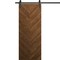 Sartodoors Modern Barn Door 18 x 80 inches, Ego 5005 Cognac Oak Veneer, 6.6FT Rail Track Heavy Hardware Set ,  EGO5005BD-B-DKO-18 - alternate 1