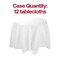 Smarty Had A Party 82" White Octy Round Linen-Like Tablecloths, 12PK 823272-CASE - alternate 4