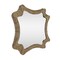 Homeroots 37" Brown Abstract Metal Framed Accent Mirror 574027 - alternate 1