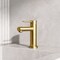 Vigo Jewel Single Handle Single-Hole Bathroom Faucet in Matte Brushed Gold VG01055MG - alternate 3