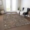 Homeroots 9' X 12' Brown Purple And Blue Floral Washable Indoor Outdoor Area Rug 605263 - alternate 4