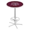 Holland Bar Stool Co 42" Chrome Texas A&M Pub Table, 36" dia. Top L216C4236TexA-M - alternate 1