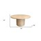Homeroots 60" Natural and Brown Rounded Solid Wood Pedestal Base Dining Table 563913 - alternate 3