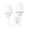 Z-Lite Claudelle 2-Light Wall Sconce, 13.75 in W x 14.5 in H, Textured White 4014-2S-TW - alternate 2