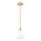 Z-Lite Fleur Modern Gold 1 Light Pendant 1958P8-MGLD - alternate 3