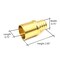 Thrifco Plumbing 3/4" x 3/4" Brass Male Sweat Adapter F1807 x Sweat Lead Free - (PEX B) 7910041 - alternate 3