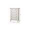 Homeroots 38" White Solid Wood Five Drawer Chest 524102 - alternate 3