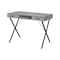 Homeroots 42" Gray and Black Computer Desk With Two Drawers 489880 - alternate 2