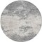 Homeroots 8' Gray And Beige Round Abstract Washable Indoor Outdoor Area Rug 599498 - alternate 3
