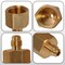 Everflow 1/4" Flare x 1/2" FIP Reducing Adapter Pipe Fitting; Brass F46R-1412 - alternate 2