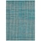 Homeroots 5' X 8' Teal Blue Gray And Brown Striped Washable Indoor Outdoor Area Rug 597434 - alternate 3