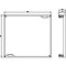 Siemens ALPHA 160 DIN assembly kit front cover for unequipped panel H = 450 mm W = 8GK4501-3KK21 - alternate 2