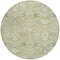 Homeroots 8' Artichoke Green Gray And Ivory Round Oriental Washable Indoor Outdoor Area Rug 598012 - alternate 4