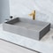 Vigo Orvieto Gothic Gray Concreto Stone 24 in. L x 15 in. W x 5 in. H Rectangular Vessel Bathroom Sink VG04070 - alternate 1
