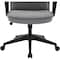 Leisuremod Aiaria Ergonomic High Back Office Chair - PU Leather/Polyester, Adjustable, Swivel, Comfortable AO50GRL - alternate 2