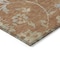 Homeroots 8' Orange Copper And Gray Round Floral Washable Indoor Outdoor Area Rug 589496 - alternate 3