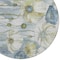 Homeroots 8' Denim Blue And Sky Blue Round Floral Washable Indoor Outdoor Area Rug 582748 - alternate 4