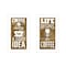Homeroots Set Of Two Life Begins and Ends With Coffee White Framed Print Wall Art, 2PK 408223 - alternate 1