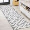 Jonathan Y Astrid Retro Trellis High-Low Cream/Gray 2 ft. x 8 ft. Runner Rug SNT103B-28 - alternate 1