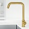 Vigo Cass Industrial Single Handle Kitchen Bar Faucet in Matte Brushed Gold VG02040MG - alternate 3