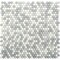 Apollo Tile White Gray 12.5 in x 12.8 in Recycled Glass Floor and Wall Mosaic Tile 11.11 sqft/case, 10PK APLVRE8812A - alternate 2