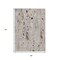 Homeroots 5' X 8' Linen And Gold Abstract Washable Indoor Outdoor Area Rug 631180 - alternate 3