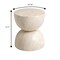 Leisuremod Sage Fiberstone Side Table, Half-Round Hourglass Design, Weatherproof, Fully Assembled SST16SM - alternate 3