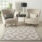 Homeroots 6' X 9' Cream And Gray Geometric Indoor Outdoor Area Rug 550466 - alternate 4