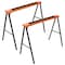Wrightmaster Heavy Duty Steel Saw Horses 2 Pack, Folding Portable Workhorse, 275 lbs Capacity, Orange ZR-P199517 - alternate 2