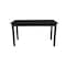 Homeroots 60" Black Solid Wood Dining Table 548915 - alternate 2