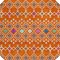 Homeroots 8' Orange Blue And Purple Round Geometric Washable Indoor Outdoor Area Rug 612210 - alternate 3