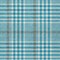 Homeroots 3' X 5' Teal Blue Ivory And Brown Plaid Washable Indoor Outdoor Area Rug 601518 - alternate 3