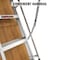 Wrightmaster 7 ft. 8 in. to 10 ft. 3 in., 22.5 in. x 54 in. Insulated Aluminum Attic Ladder 350 lb. Load Capacity ZR-160488 - alternate 3