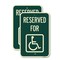 Signmission Reserved for With Accessible Symbol, 18'' X 24'' 2 Signs, Heavy Gauge Aluminum, 2PK A-1824-2PACK-24430 - alternate 1