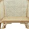 Homeroots Natural Rattan Curved Back Dining Arm Chair 653941 - alternate 3