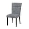 Homeroots Set of Two Gray and Brown Upholstered Fabric Dining Side Chairs 642283 - alternate 4