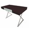 Homeroots 48" Espresso and Silver Wood and Metal Computer Desk 554204 - alternate 1
