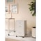 Space Solutions 14.25 in W 3 Drawer Mobile Vertical File Cabinet, Pearl White 24428 - alternate 4